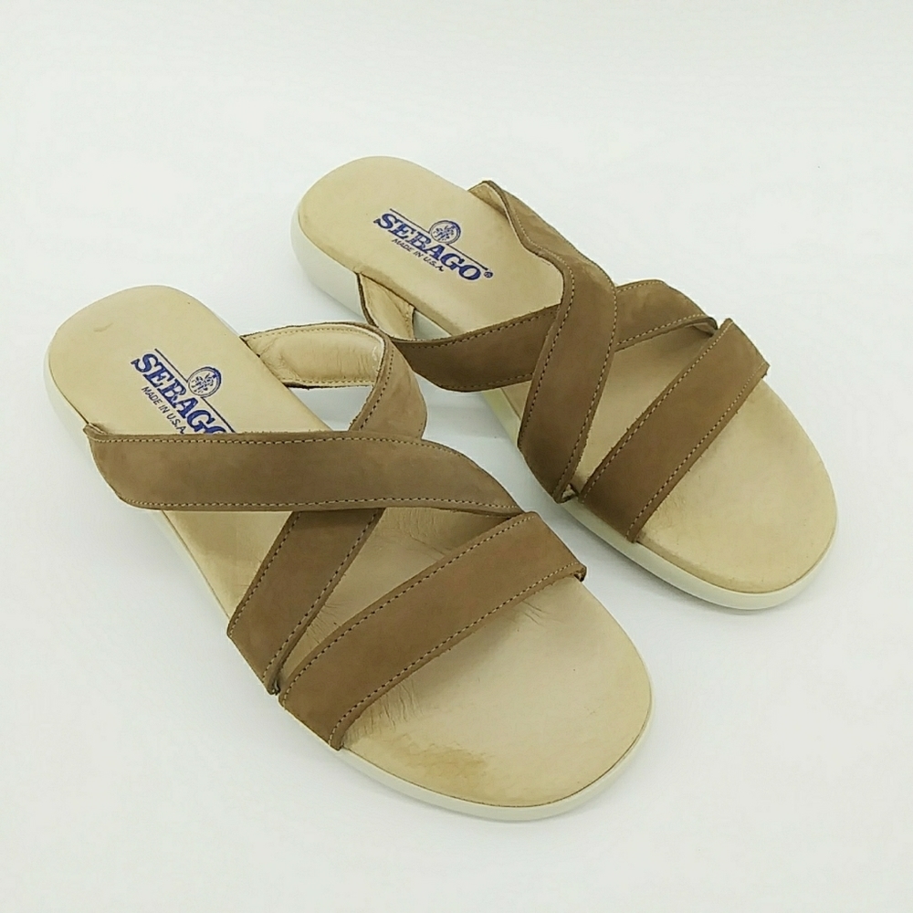 Sebago Genuine Leather Suede Sandals 6 M